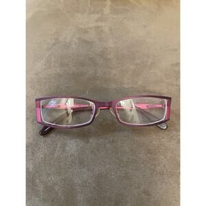 RARE ROUGH JUSTICE SHOW OFF SANGRIA EYEGLASSES FRAME ONLY 50[]18 130